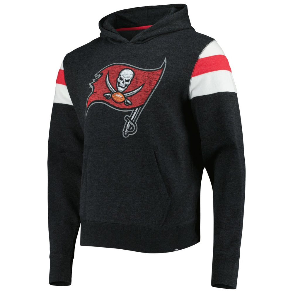 Tampa Bay Buccaneers '47 Premier Nico Pullover Hoodie Heathered Black | 47 brand