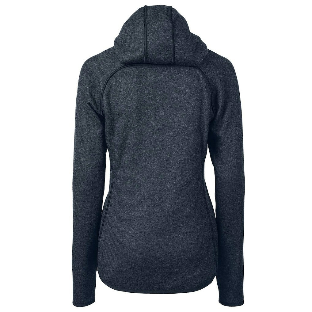 Miami Dolphins Cutter & Buck Women's Mainsail Full-Zip Jacket Heathered Navy | NFL