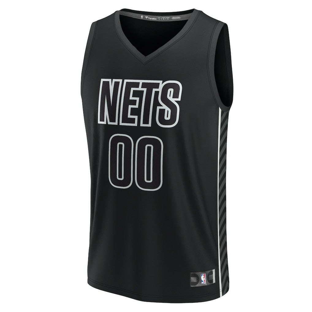 Brooklyn Nets Custom Fast Break Jersey Statement Edition Black - NBA
