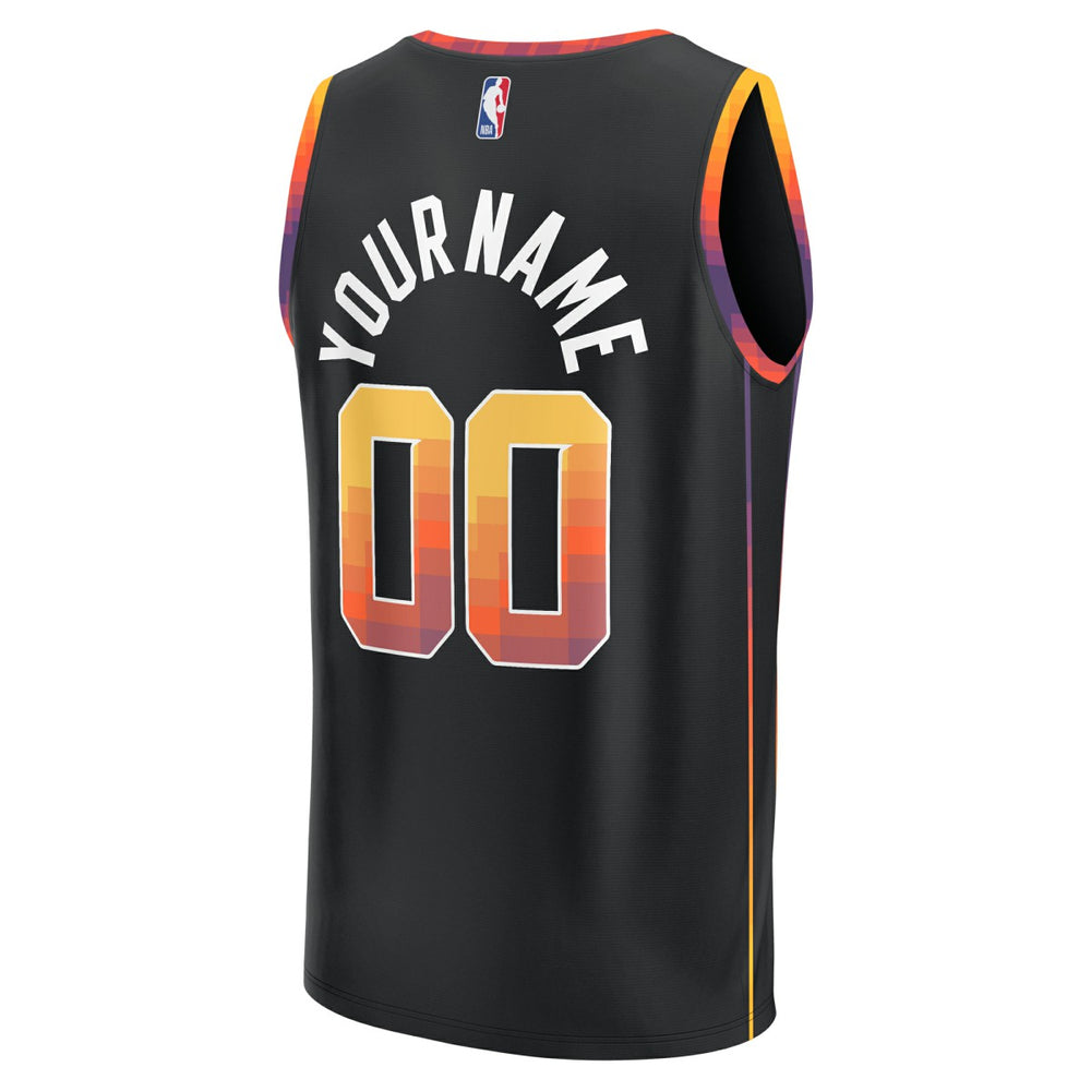 Phoenix Suns Fast Break Custom Replica Jersey Black Statement Edition - NBA