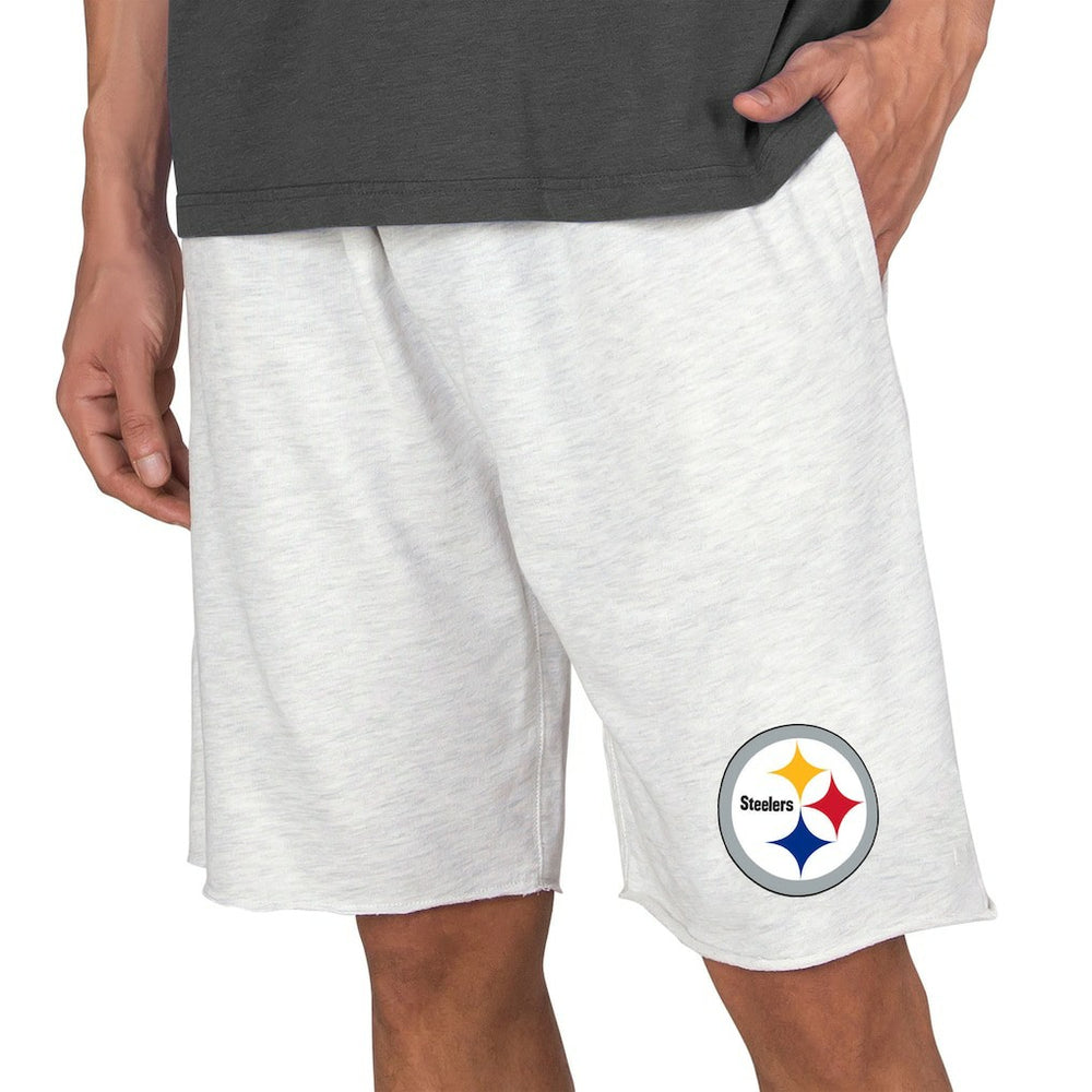 Pittsburgh Steelers Concepts Sport Mainstream Terry Shorts Oatmeal | NFL