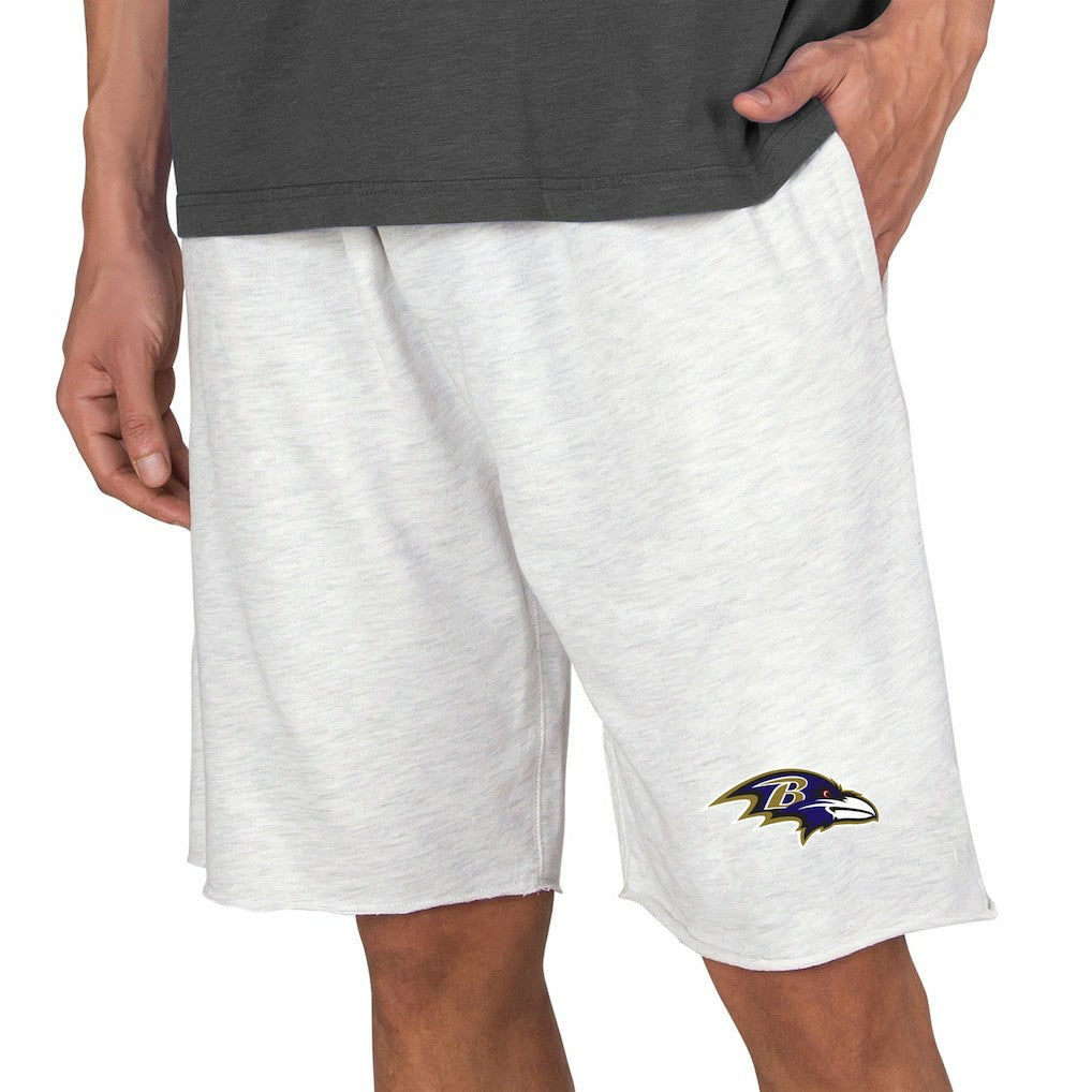 Baltimore Ravens Concepts Sport Mainstream Terry Shorts Oatmeal | NFL