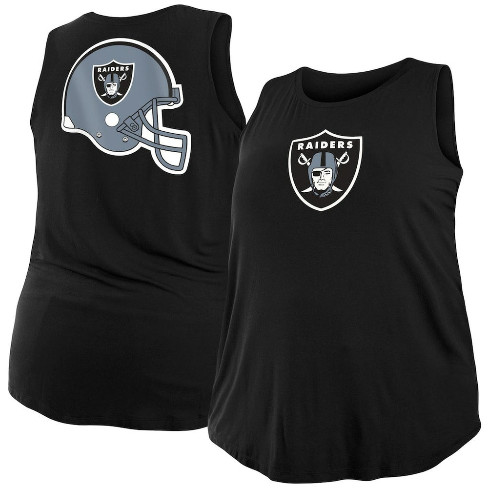 Las Vegas Raiders New Era Women's Plus Size Tank Top Black | NFL