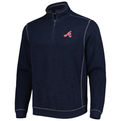 Atlanta Braves Tommy Bahama Tobago Bay Tri-Blend Quarter-Zip Sweatshirt - MLB