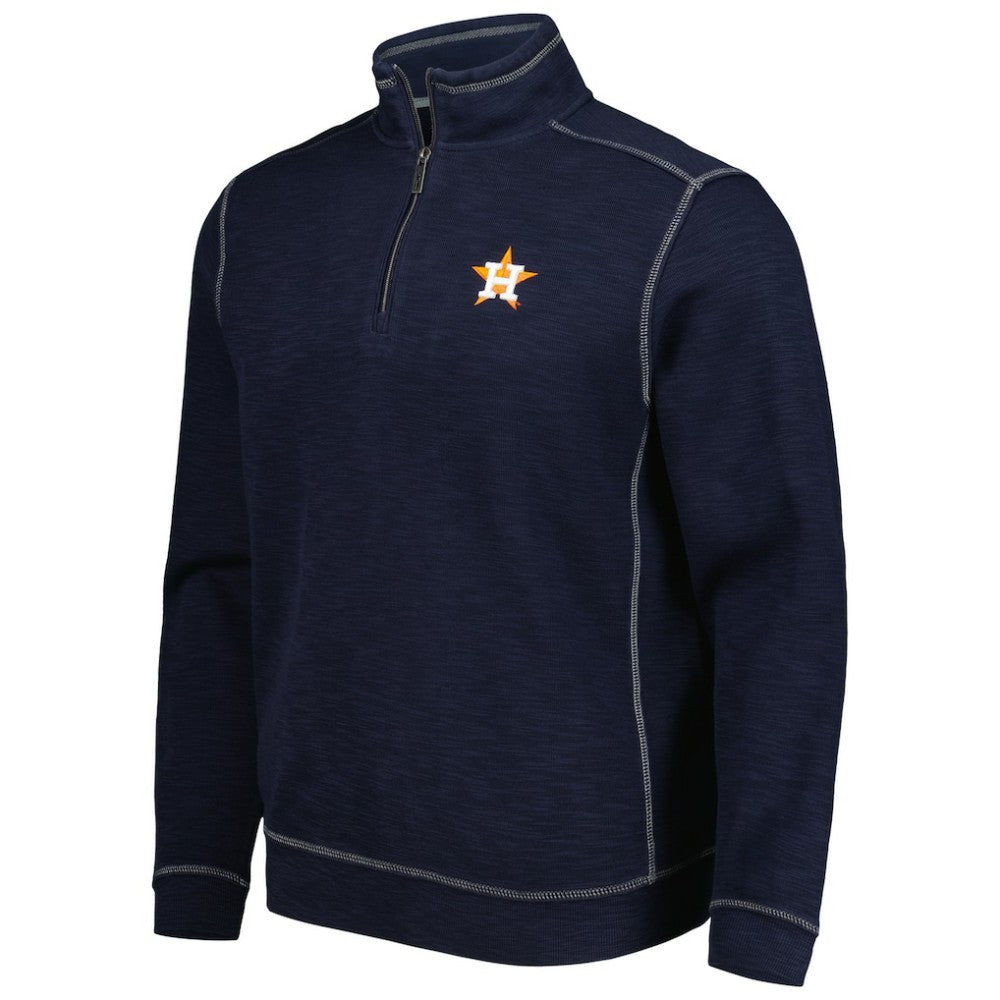 Houston Astros Tommy Bahama Tobago Bay Tri-Blend Quarter-Zip Sweatshirt - MLB