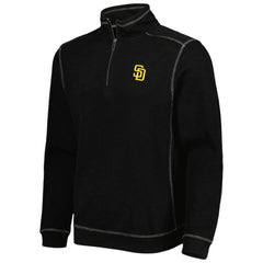 San Diego Padres Tommy Bahama Tobago Bay Tri-Blend Quarter-Zip Sweatshirt - MLB
