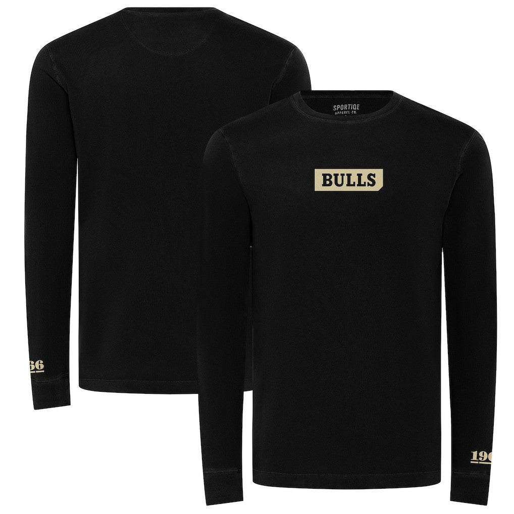 Chicago Bulls Sportiqe Unisex 1966 Collection Mohave Pullover Sweatshirt Black - NBA