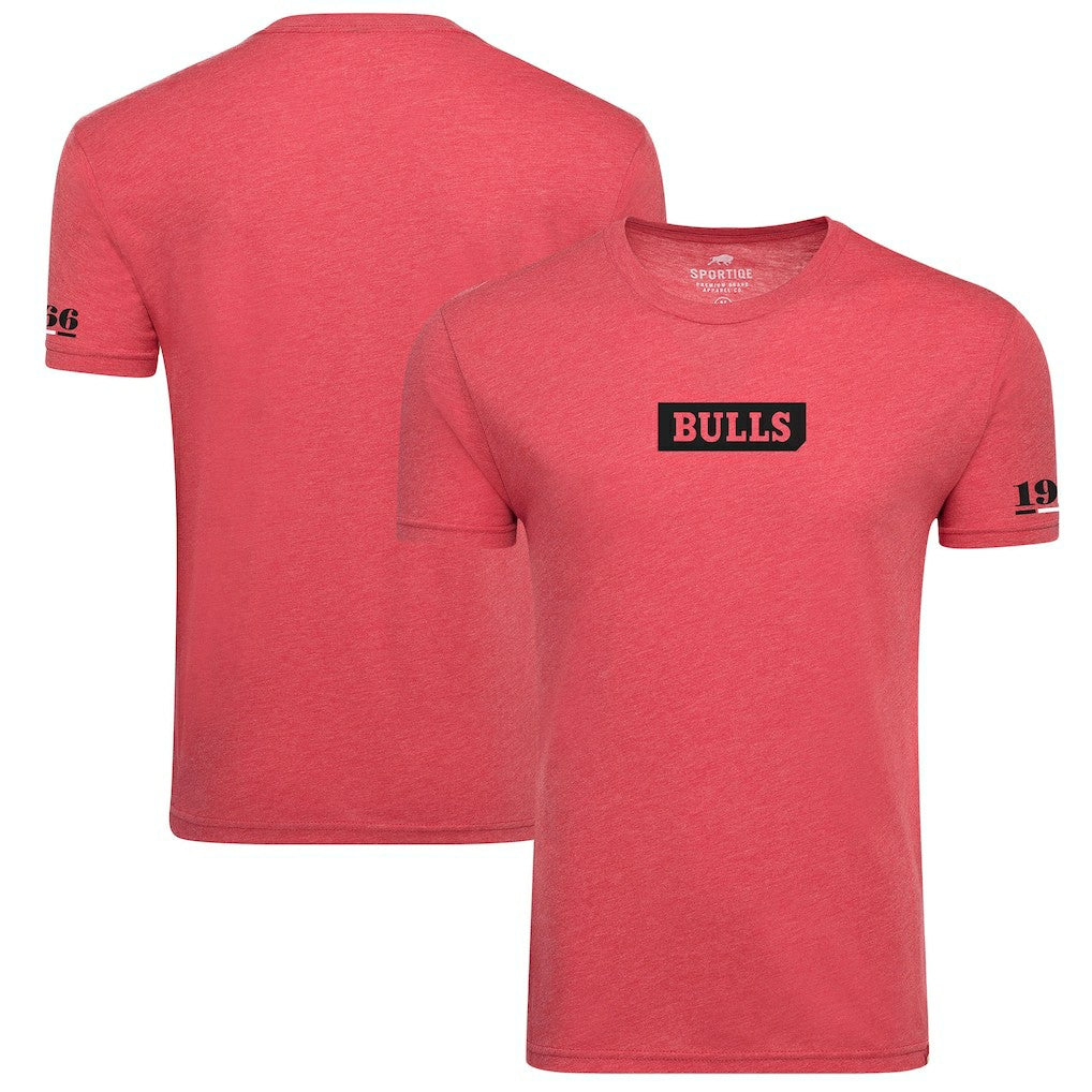 Chicago Bulls Sportiqe Unisex 1966 Collection Comfy Tri-Blend T-Shirt Red - NBA