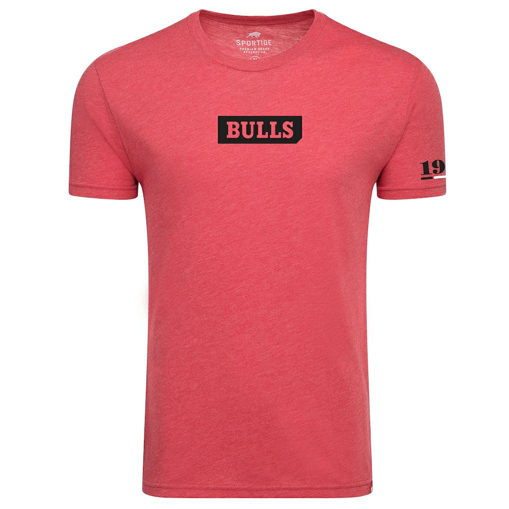 Chicago Bulls Sportiqe Unisex 1966 Collection Comfy Tri-Blend T-Shirt Red - NBA