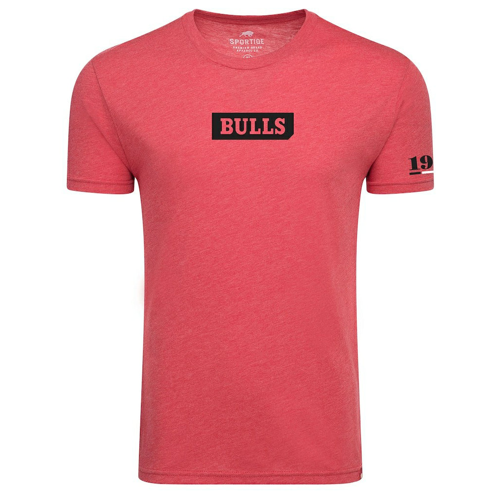 Chicago Bulls Sportiqe Unisex 1966 Collection Comfy Tri-Blend T-Shirt Red - NBA