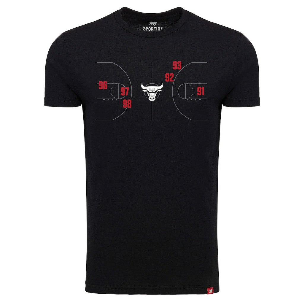 Chicago Bulls Sportiqe Unisex 1966 Collection Comfy Tri-Blend T-Shirt Black - NBA