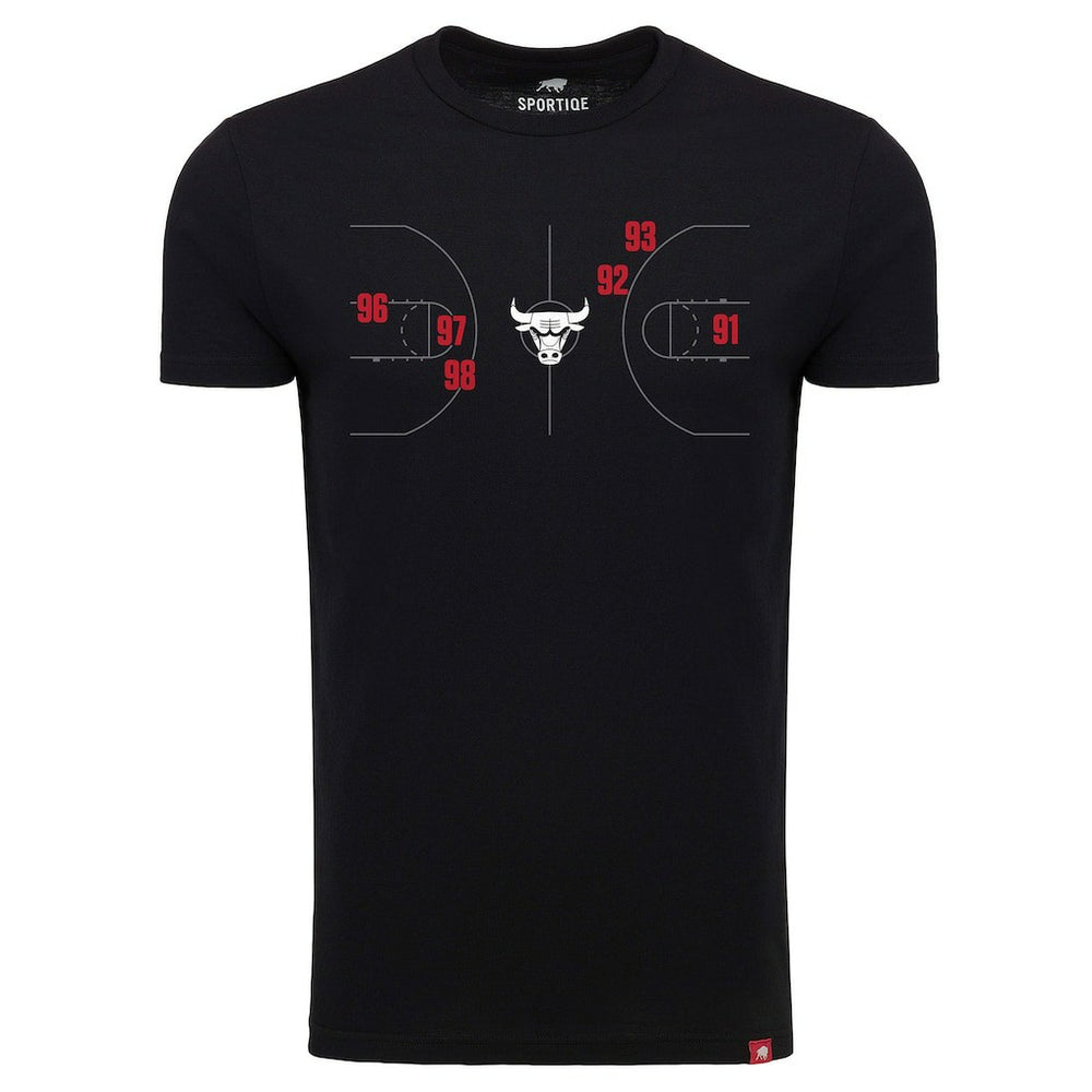Chicago Bulls Sportiqe Unisex 1966 Collection Comfy Tri-Blend T-Shirt Black - NBA