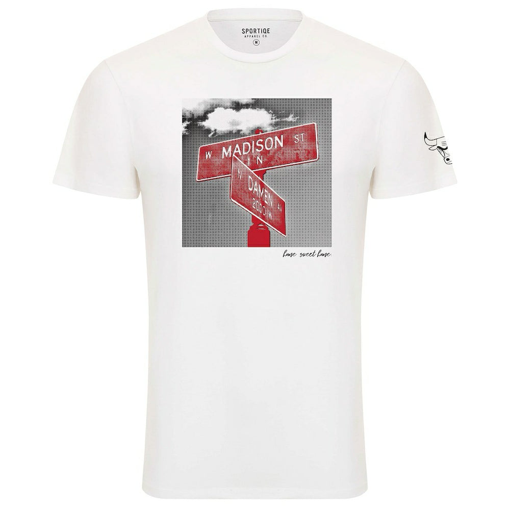 Chicago Bulls Sportiqe Unisex 1966 Collection Bingham T-Shirt White - NBA
