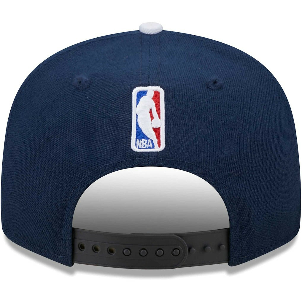 Dallas Mavericks Jersey Hook Statement Edition 9FIFTY Snapback Hat Navy/Gray - NBA