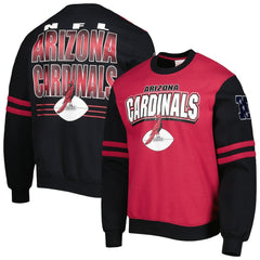 Arizona Cardinals All Over 2.0 Pullover Sweatshirt Cardinal | Mitchell & Ness