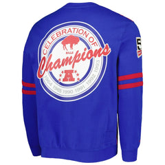 Buffalo Bills All Over 2.0 Pullover Sweatshirt Red | Mitchell & Ness