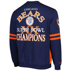 Chicago Bears All Over 2.0 Pullover Sweatshirt Orange | Mitchell & Ness