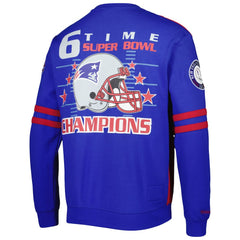 New England Patriots All Over 2.0 Pullover Sweatshirt Red | Mitchell & Ness