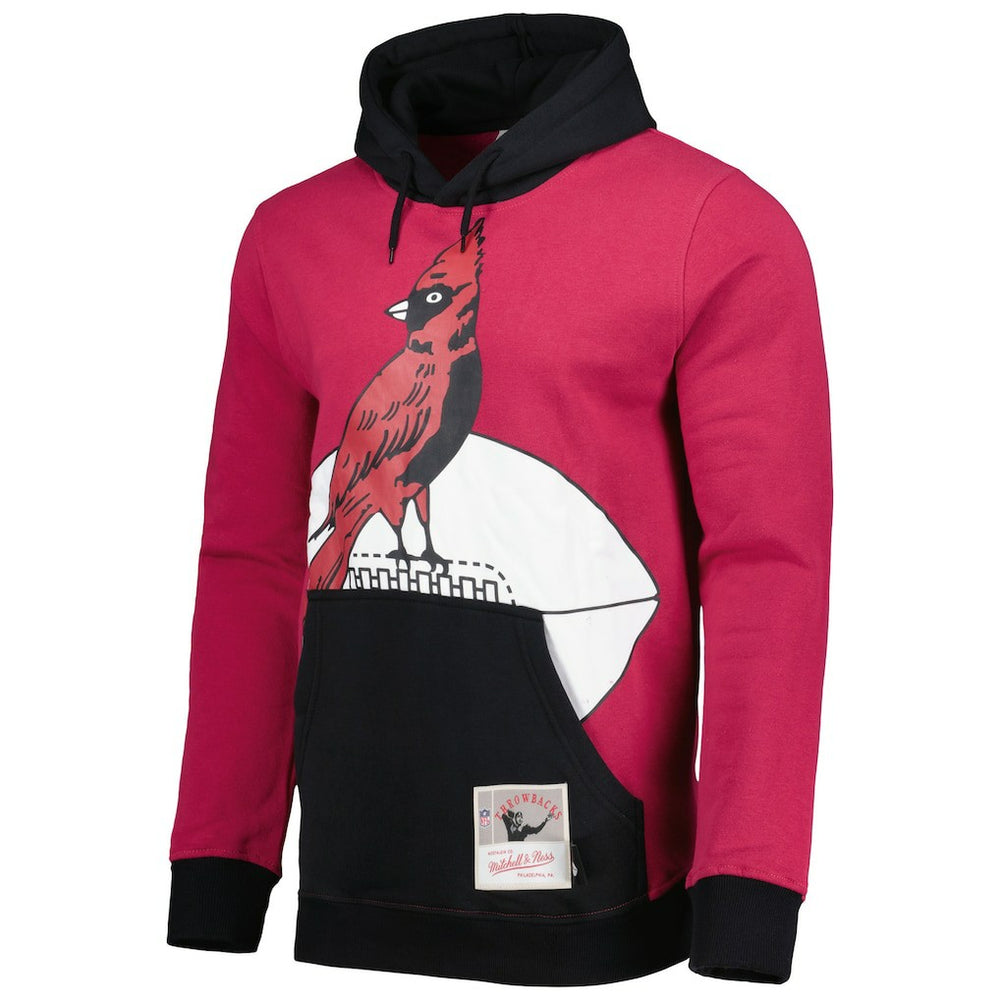 Arizona Cardinals Big Face 5.0 Pullover Hoodie Cardinal | Mitchell & Ness