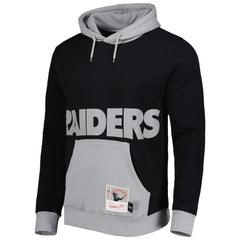 Las Vegas Raiders Big Face 5.0 Pullover Hoodie Black | Mitchell & Ness