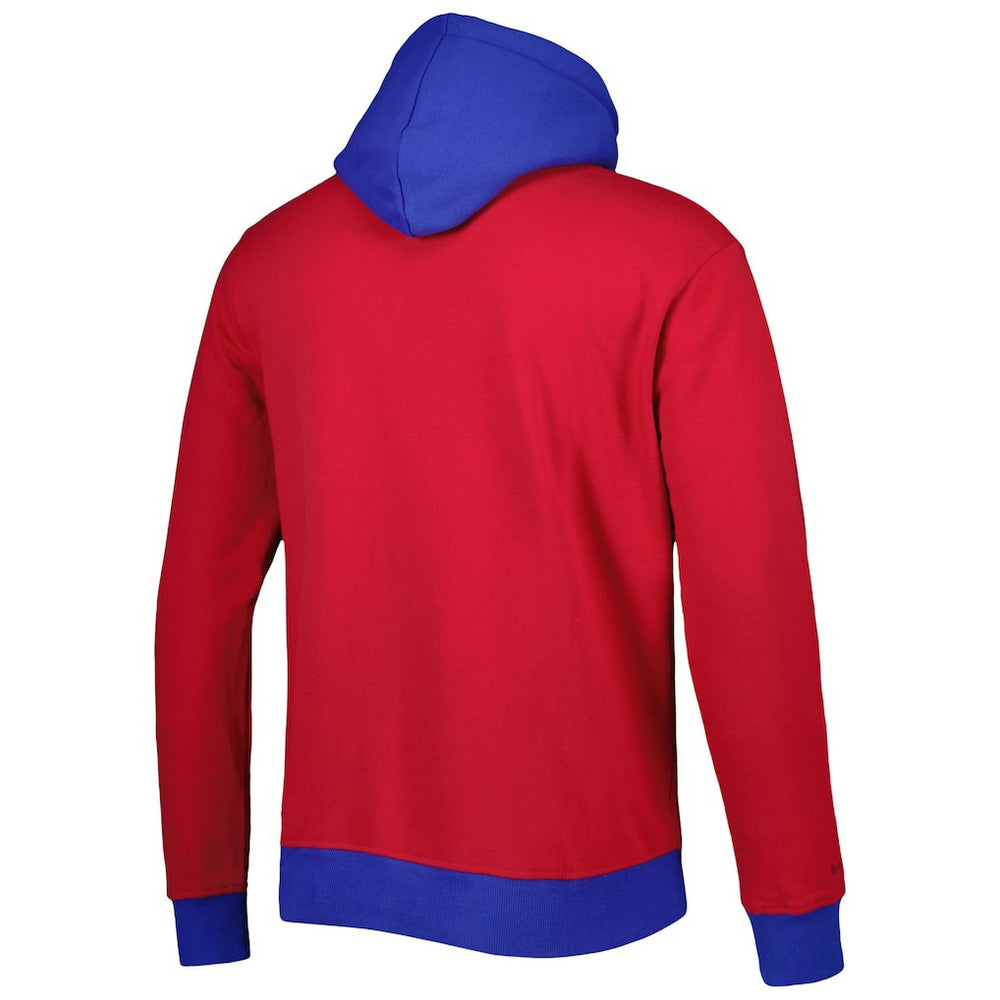 New England Patriots Big Face 5.0 Pullover Hoodie Red | Mitchell & Ness