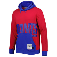 New York Giants Big Face 5.0 Pullover Hoodie Red | Mitchell & Ness