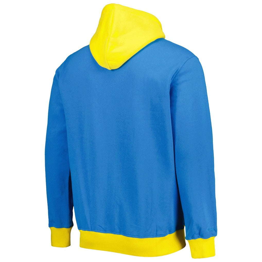 Los Angeles Chargers Big Face 5.0 Pullover Hoodie Powder Blue | Mitchell & Ness