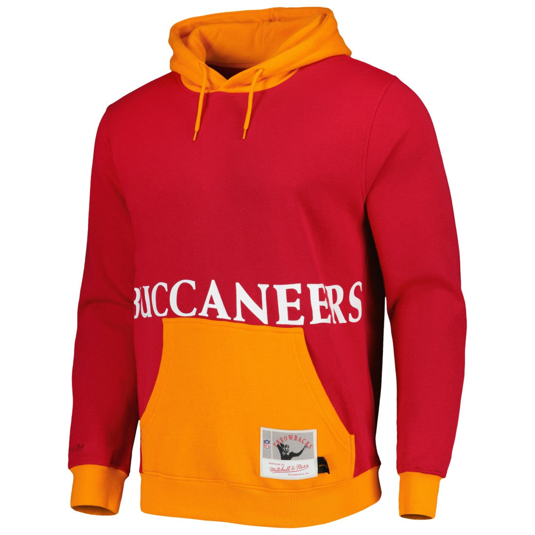 Tampa Bay Buccaneers Big Face 5.0 Pullover Hoodie Red | Mitchell & Ness