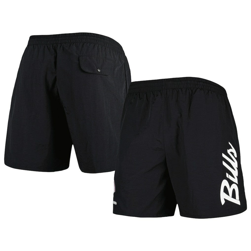 Buffalo Bills Team Essentials Nylon Shorts Black | Mitchell & Ness