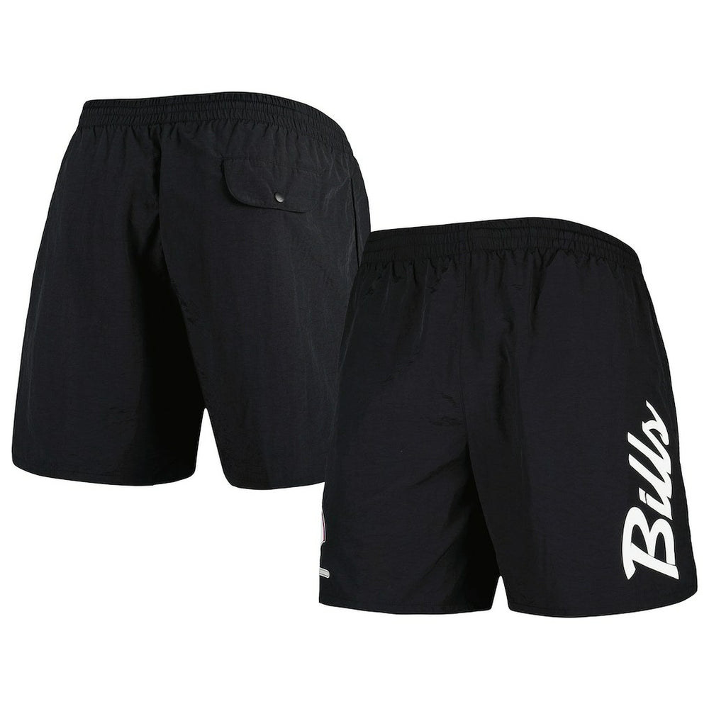 Buffalo Bills Team Essentials Nylon Shorts Black | Mitchell & Ness