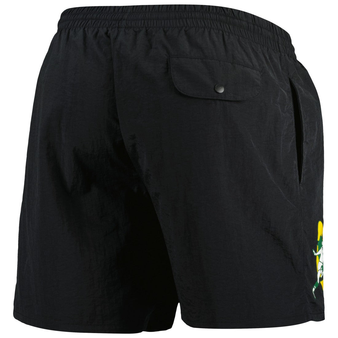 Green Bay Packers Team Essentials Nylon Shorts Black | Mitchell & Ness