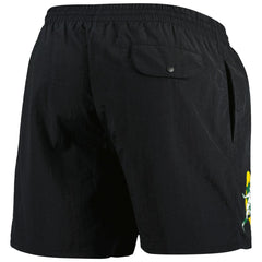Green Bay Packers Team Essentials Nylon Shorts Black | Mitchell & Ness