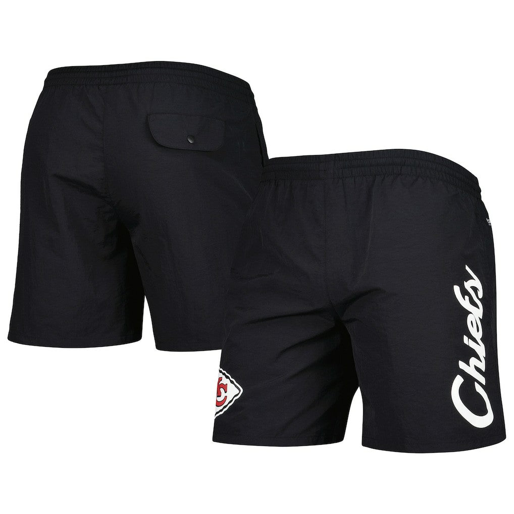 Kansas City Chiefs Team Essentials Nylon Shorts Black | Mitchell & Ness