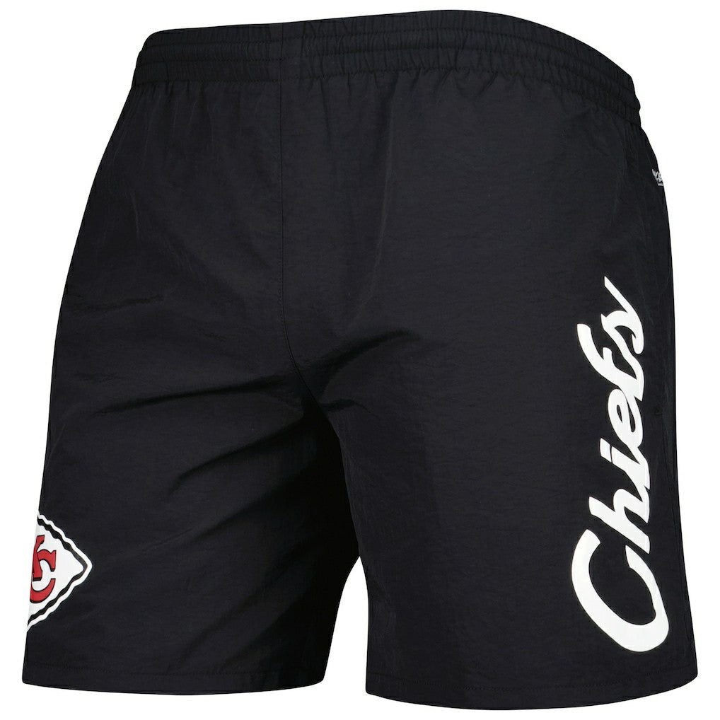 Kansas City Chiefs Team Essentials Nylon Shorts Black | Mitchell & Ness