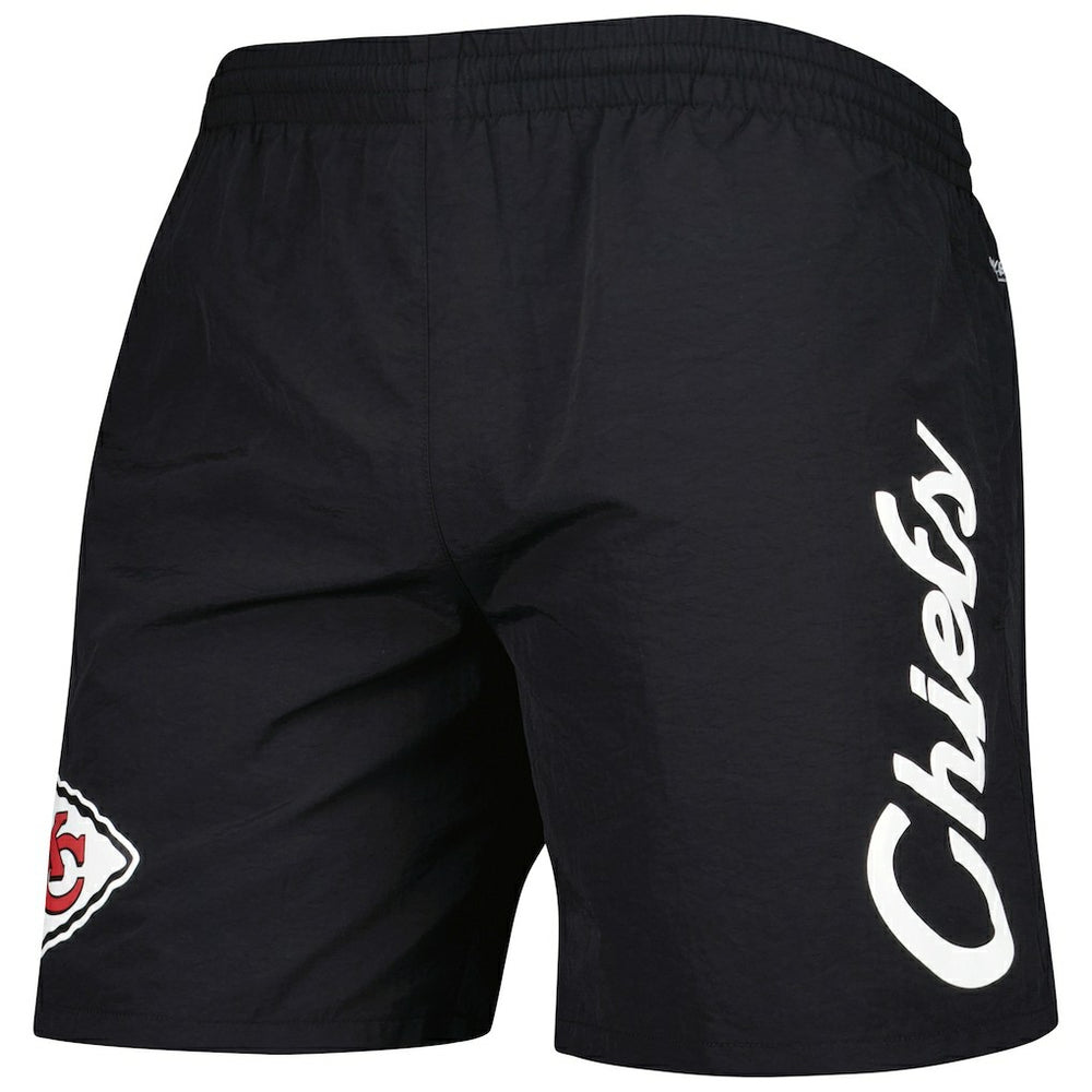 Kansas City Chiefs Team Essentials Nylon Shorts Black | Mitchell & Ness