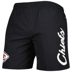 Kansas City Chiefs Team Essentials Nylon Shorts Black | Mitchell & Ness