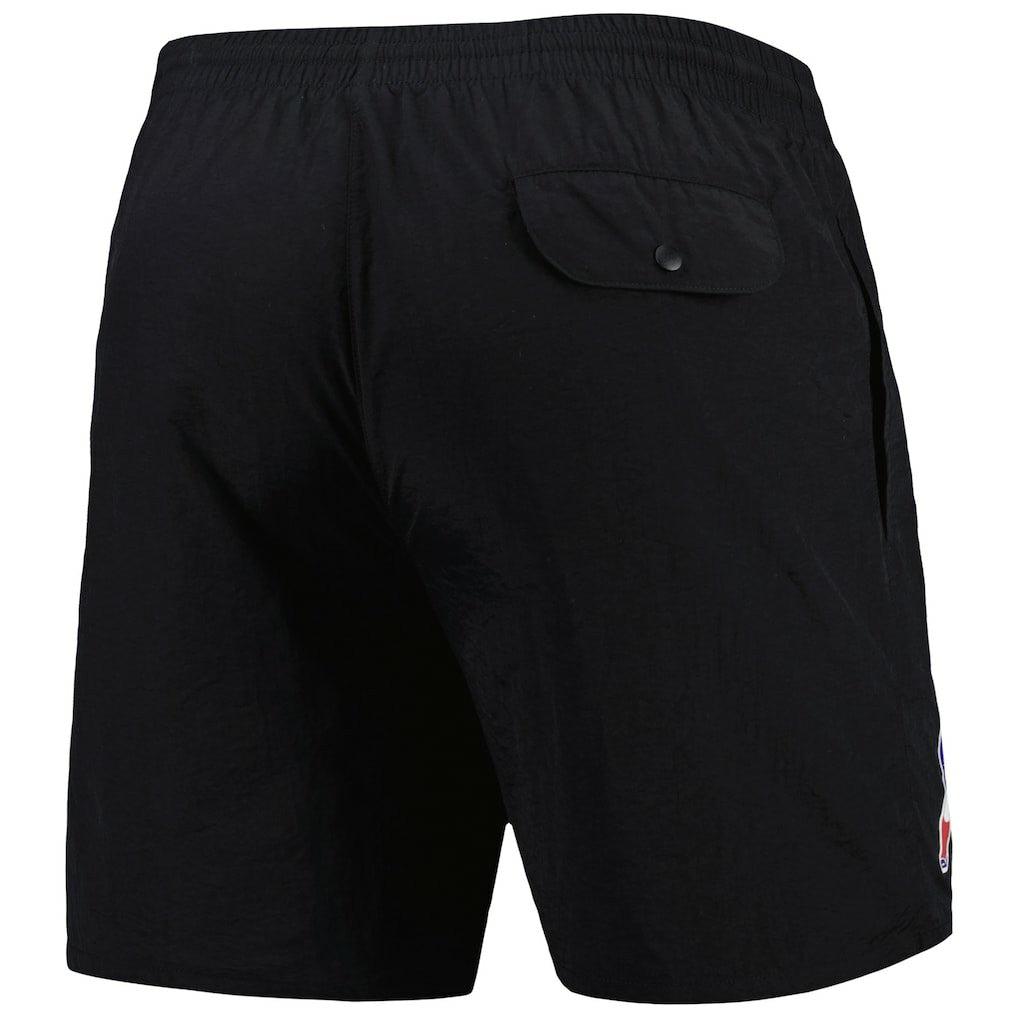 New England Patriots Team Essentials Nylon Shorts Black | Mitchell & Ness
