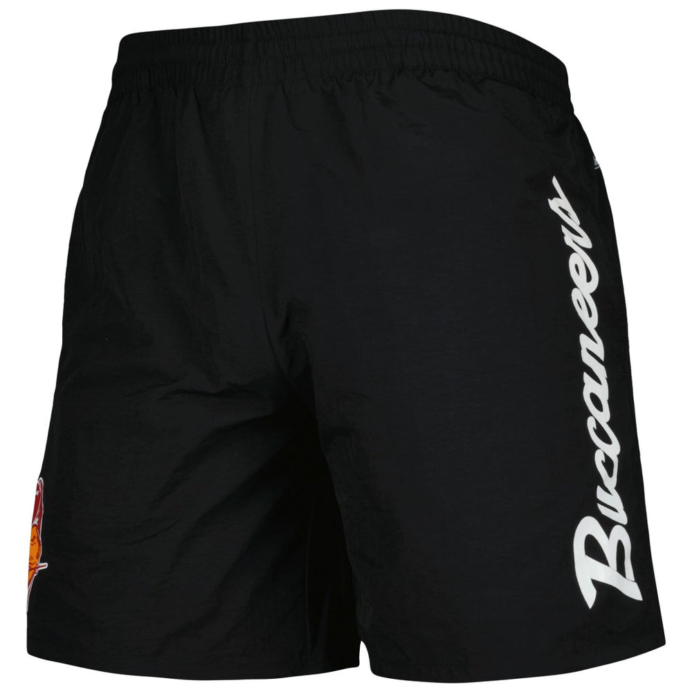 Tampa Bay Buccaneers Team Essentials Nylon Shorts Black | Mitchell & Ness