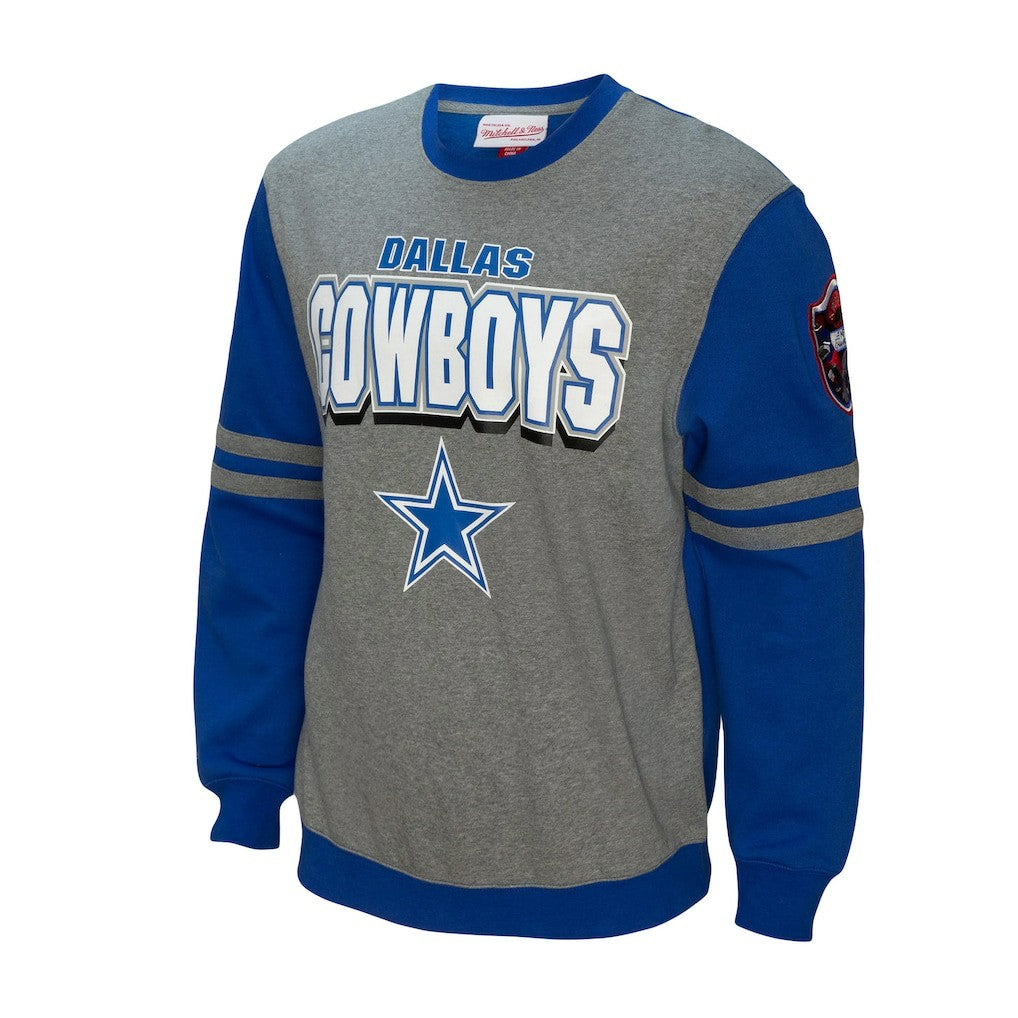 Dallas Cowboys All Over 2.0 Pullover Sweatshirt Royal | Mitchell & Ness