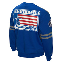 Dallas Cowboys All Over 2.0 Pullover Sweatshirt Royal | Mitchell & Ness