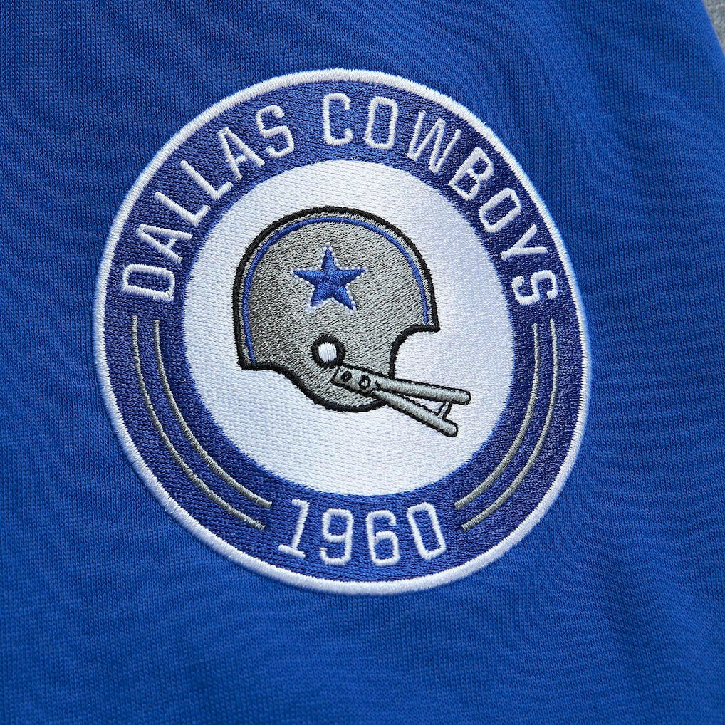 Dallas Cowboys All Over 2.0 Pullover Sweatshirt Royal | Mitchell & Ness
