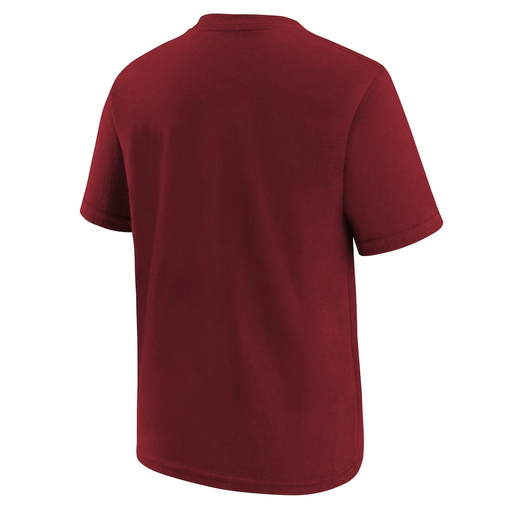 Washington Commanders Youth 90th Anniversary Logo T-Shirt Burgundy | Nike for Sale