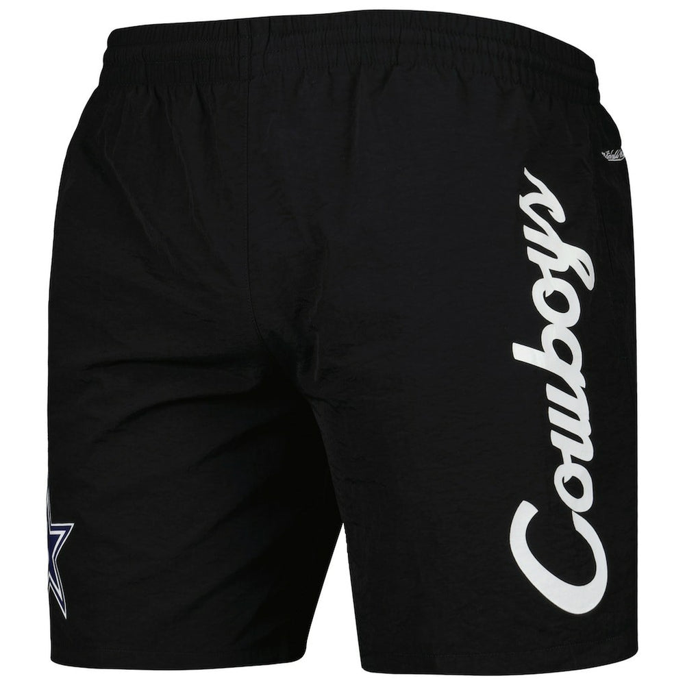 Dallas Cowboys Team Essentials Nylon Shorts Black | Mitchell & Ness