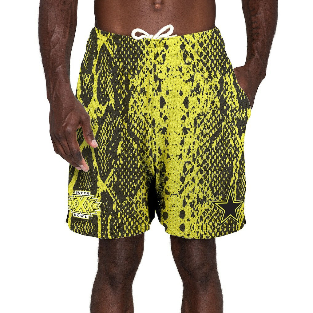 Dallas Cowboys New Era Super Bowl XXX Summer Pop Shorts Yellow | NFL
