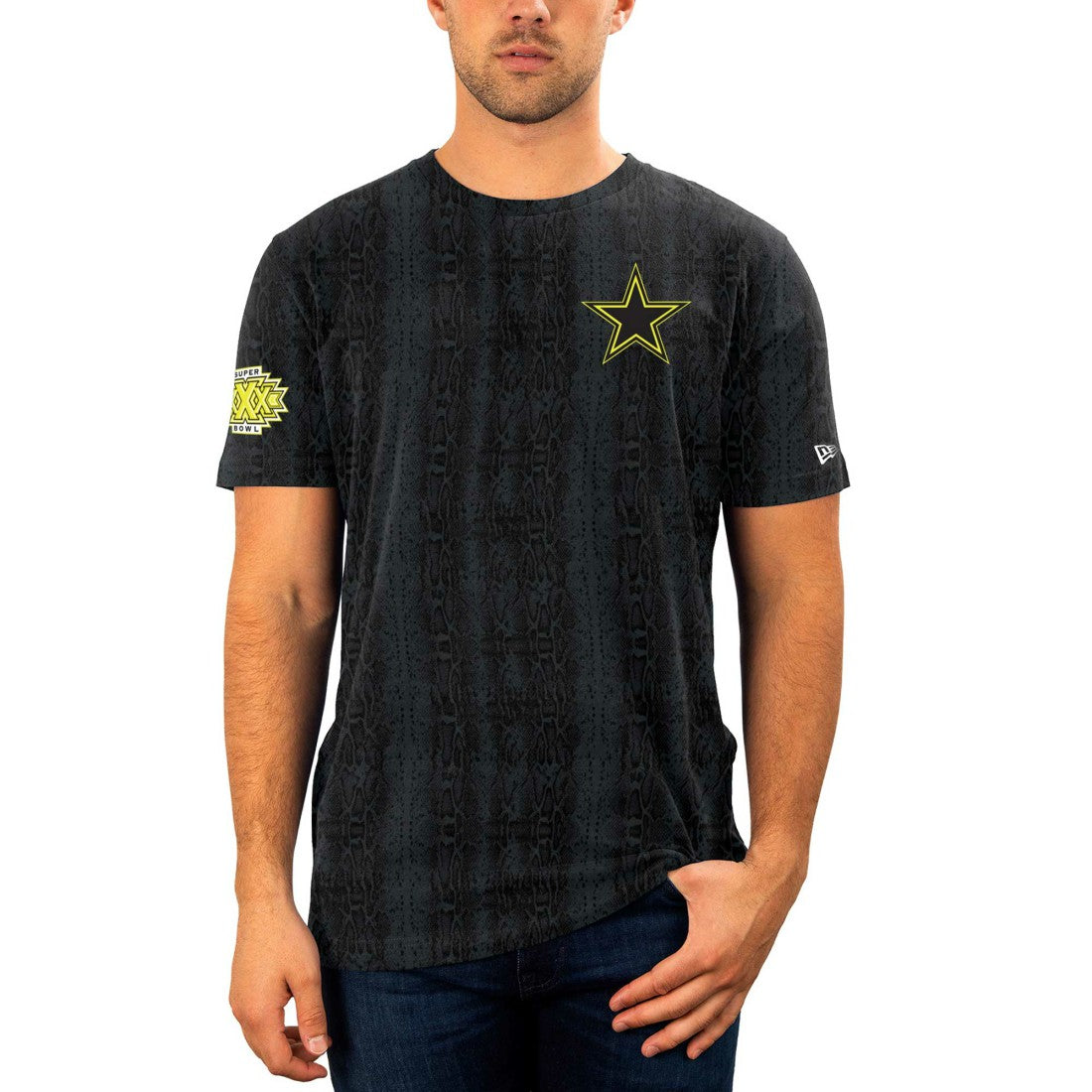 Dallas Cowboys New Era Summer Pop Snake T-Shirt Black | NFL