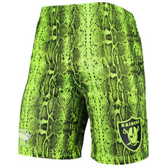 Las Vegas Raiders New Era Summer Pop Shorts Neon Green | NFL