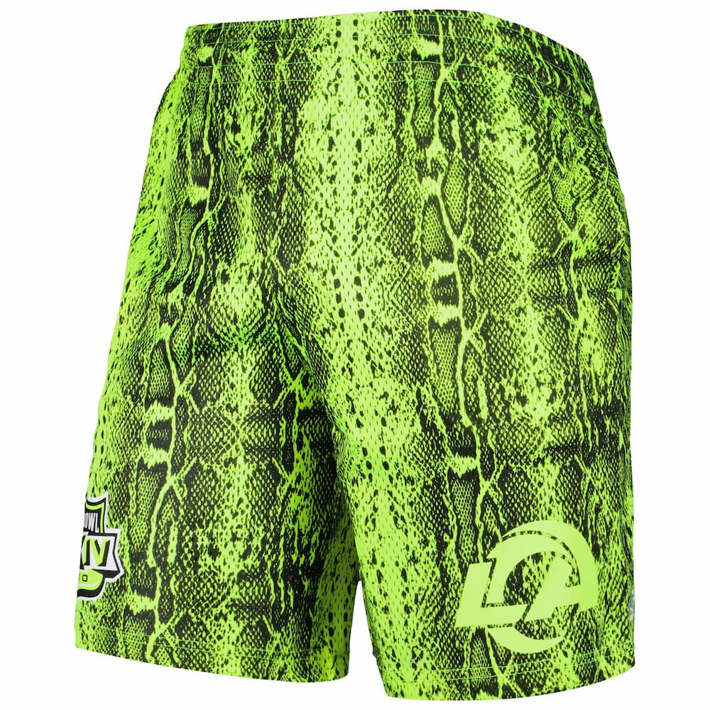 Los Angeles Rams New Era Summer Pop Shorts Neon Green | NFL