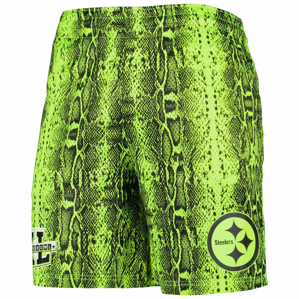 Pittsburgh Steelers New Era Summer Pop Shorts Neon Green | NFL