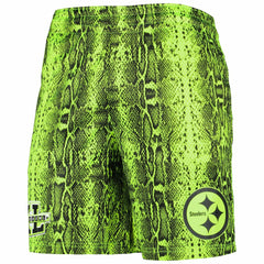Pittsburgh Steelers New Era Summer Pop Shorts Neon Green | NFL