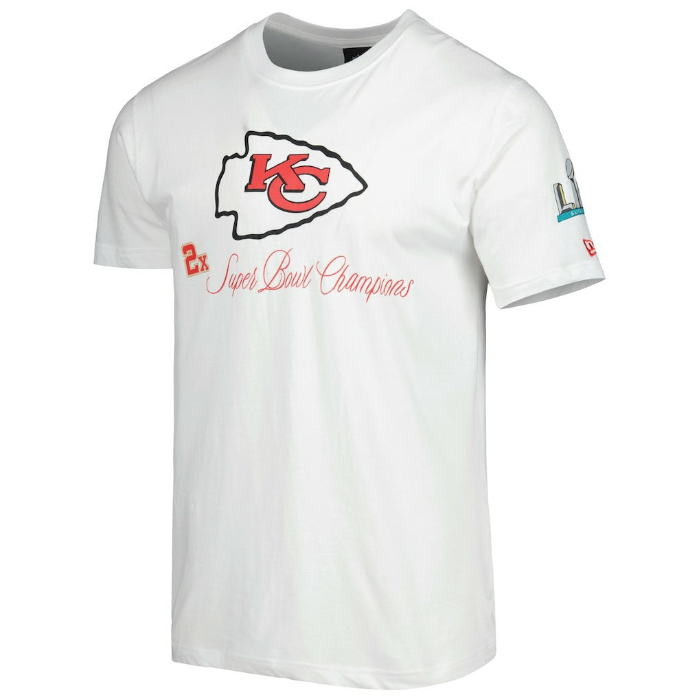 Kansas City Chiefs New Era Historic Champs T-Shirt White | NFL